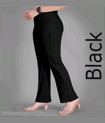 Leavess Women Cotton Blend Palazzos ( Black )