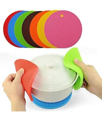 VillWin 4 Pcs Multi-Purpose Silicone Round Mats