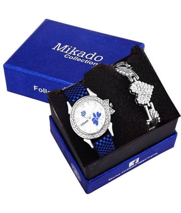 Mikado Leather Round Womens Watch