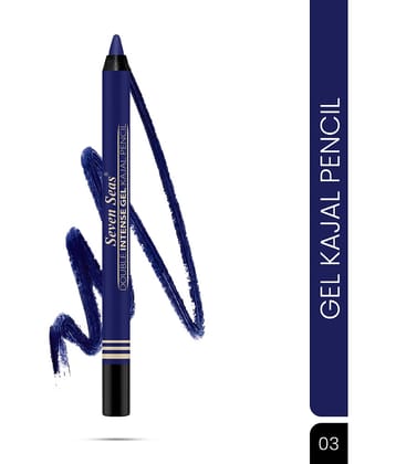 Seven Seas Navy Matte Kajal 2 g Pencil ( Pack of 1 )