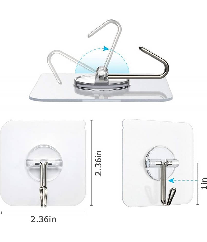 Self Adhesive Wall Hanging Hooks - Storage Stools ( Pack of 20 )