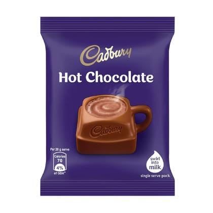 Cadbury Hot Chocolate Drink Powder Mix, 20 gm