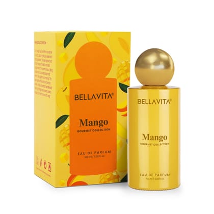 BELLAVITA Gourmet Collection Mango | Long Lasting Perfume for Man and Woman | EDP 100ml | Floral, Woody, Sweet Premium Unisex Fragrance for Men and Women BELLAVITA Gourmet Collection Mango | Long Lasting Perfume for Man and Woman | EDP 100ml | Floral, Wo