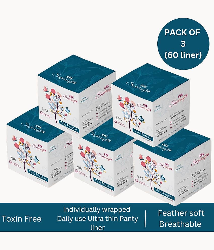 CPLSUPERSOFT 100 Panty Liners Pack of 5