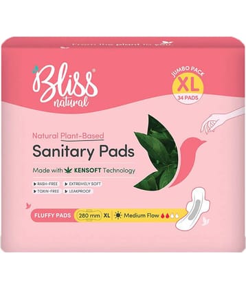 BLISSNATURAL Cottony XL Regular Sanitary Pad