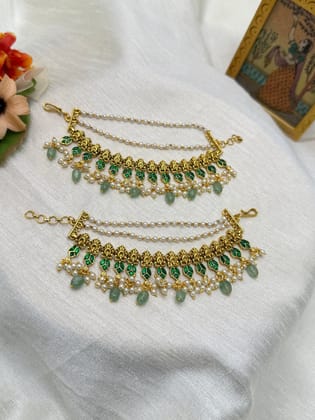 Jadau Antique Maatal Ear Chain 76