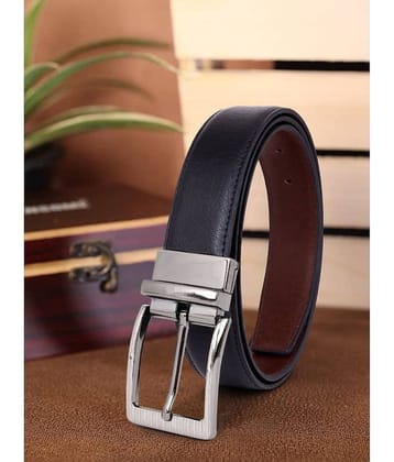 SUNSHOPPING - Black Faux Leather Men's Formal Belt ( Pack of 1 )
