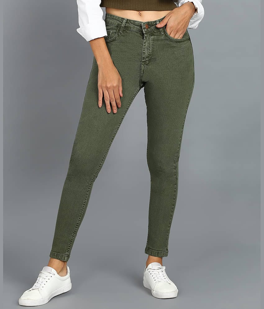 Urbano Fashion - Blue Denim Skinny Fit Women's Jeans ( Pack of 1 )