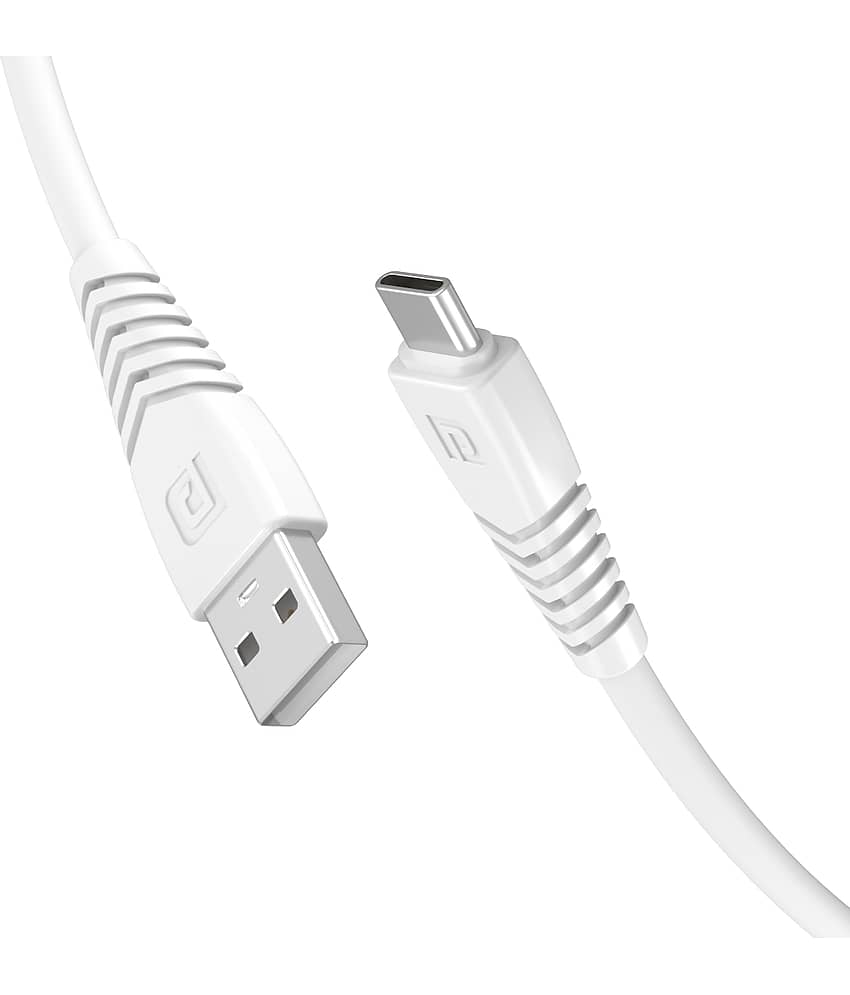 Portronics Type C Cable White - 1 Meter