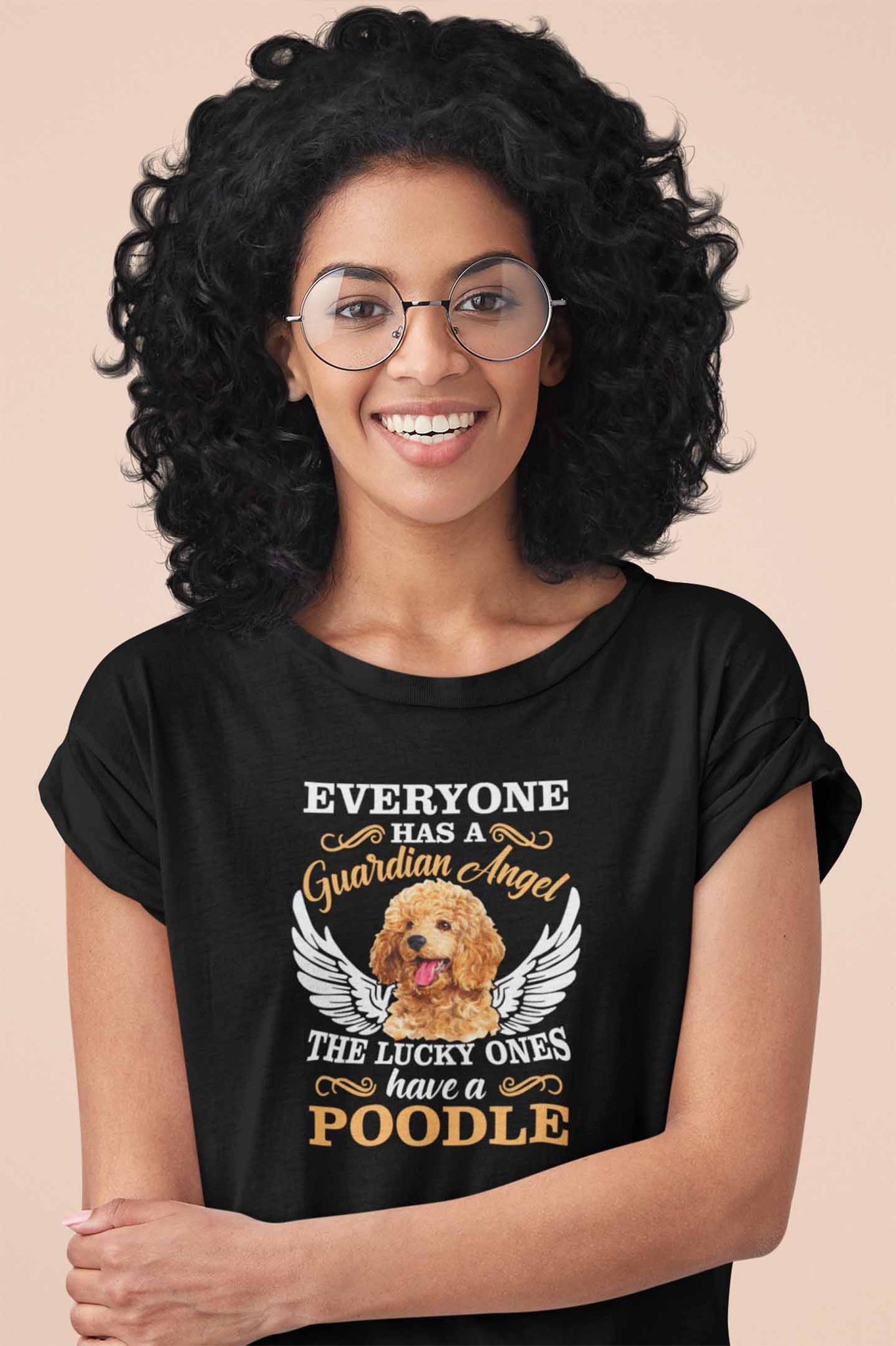 Round Neck T-Shirt (Women) - Angelic Poodle (7 colours)