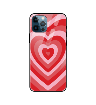 Red Hearts - Glass Cases For iPhone Models-Apple iPhone 15 Pro
