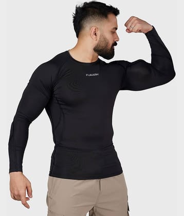 Fuaark Navy Polyester Slim Fit Men's Sports T-Shirt ( Pack of 1 )