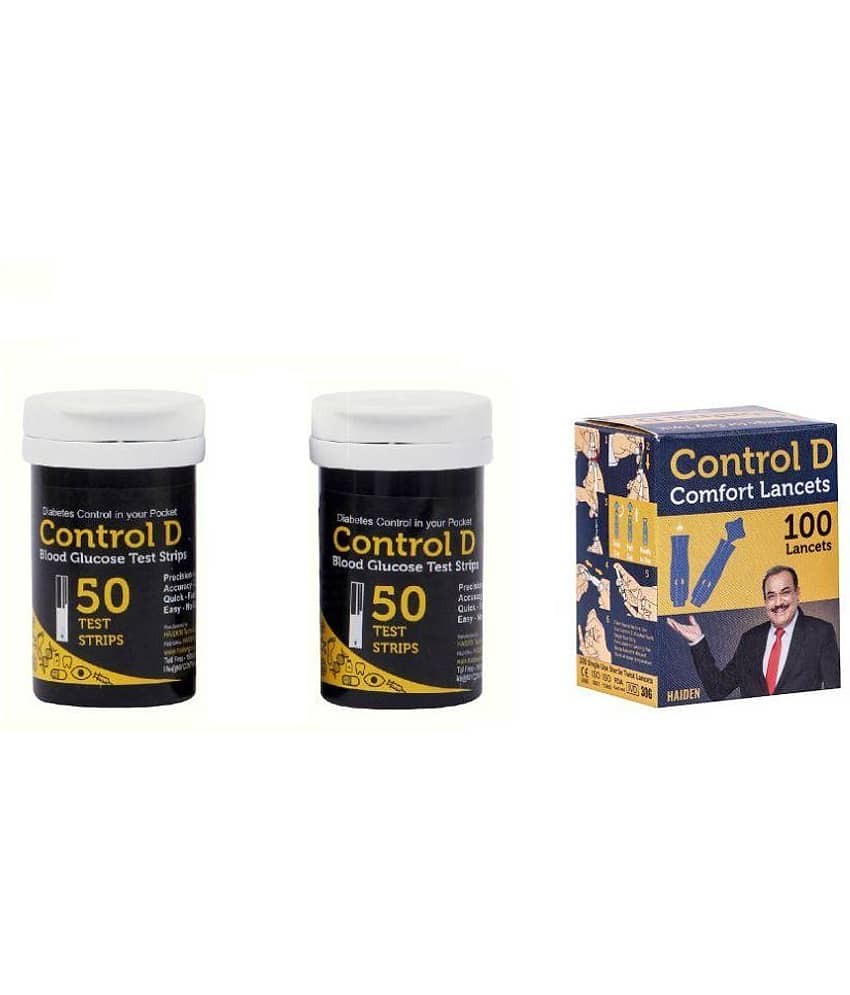 Control D 100 Test Strips & Lancets Below 100