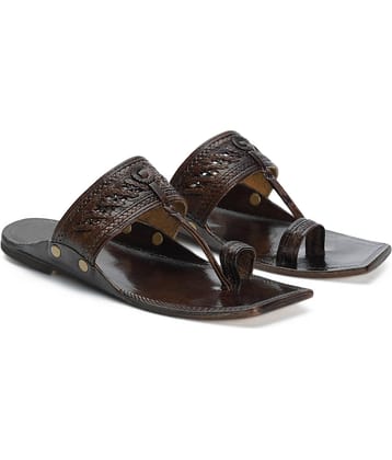 STEPHORN Brown Men's Kolhapuris