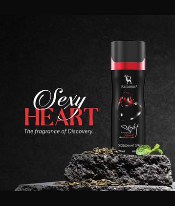 Ramsons - SEXY HEART Deodorant Spray Body Mist For Men 200ml ( Pack of 1 )