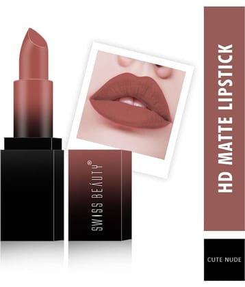 Swiss Beauty HD Matte Lipstick (Attitude), 3.5gm