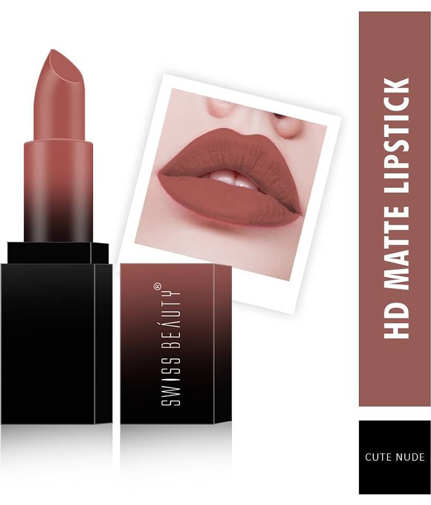 Swiss Beauty HD Matte Lipstick (Attitude), 3.5gm