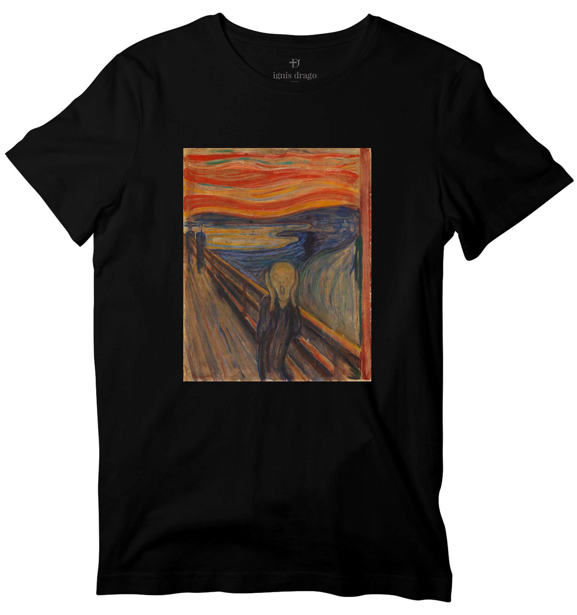 The Scream Art T-shirt-36 - XS / Black