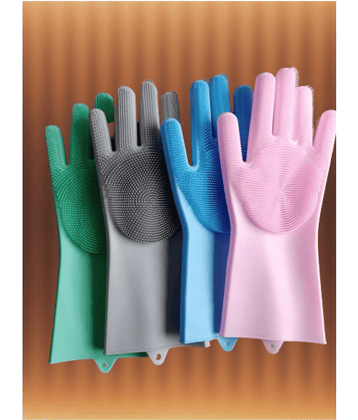 Pradipta's Silicon Microfiber Universal Size Cleaning Glove 1 Pair