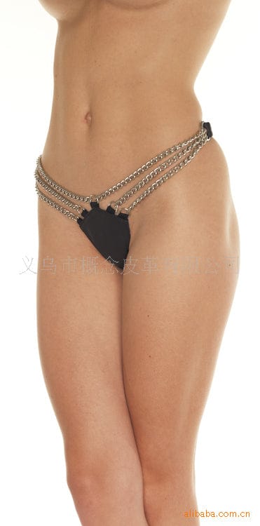 Kaamastra Chained Thong - Black & Golden