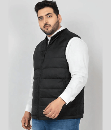 PLUS PARADISE Polyester Men's Puffer Jacket - Black ( Pack of 1 )