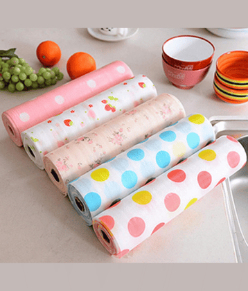 Printing Polka DOT Antibacterial Cabinet Plastic Foam Household Wardrobe Moisture Drawer Pad Waterproof Non-Slip Paper Kitchen Cupboard Liners Roll Mat (30 * 300Cm),Multicolour, 1 Pcs Random