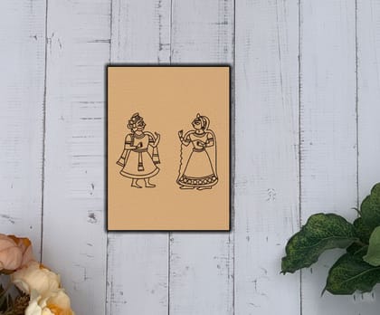 Dbeautify's Rajasthani Couple Traditional Painting