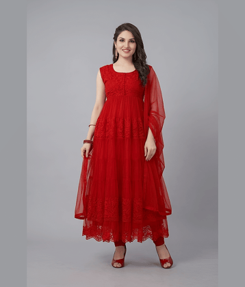 Reya Women's Net Unstitched Salwar Suit