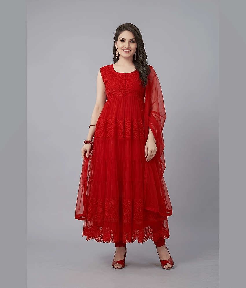 Reya Women's Net Unstitched Salwar Suit