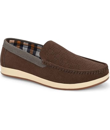 Leeport Brown Men's Slip on