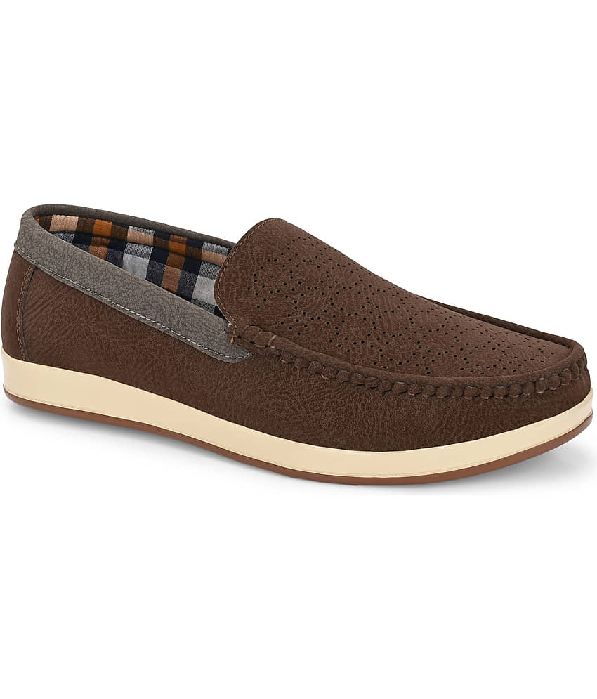 Leeport Brown Men's Slip on