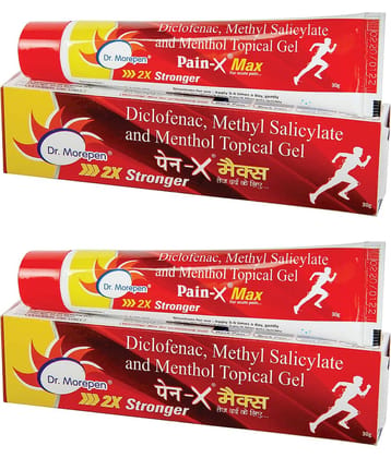 Dr. Morepen Pain-X Max Pain Relief Gel, Back, Neck & Joint Pain Relief Gel Pack of 2