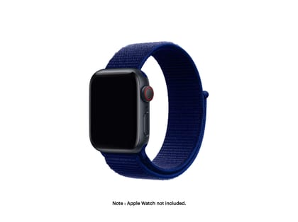 DailyObjects Nylon Loop Apple WatchBand (42/44/45/49mm) - Cobalt Blue