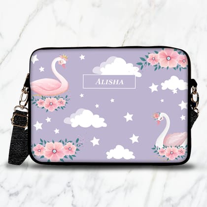 Swan Princess Kids Laptop Bag-Lilac / 13.3"