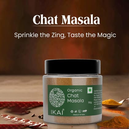 Organic Chat Masala | Chatpata Spice Mix | Premium Spice Blend | Pure | 50g
