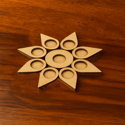 Dbeautify's DIY Leaf-Shaped MDF Tea Light Candle Holder – Reusable