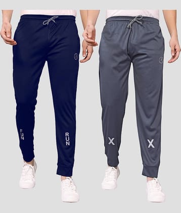 Anand Multicolor Lycra Men's Joggers ( Pack of 2 )