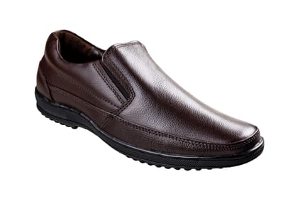 Beresford Gents Brown Shoe-Brown / 5 / Leather