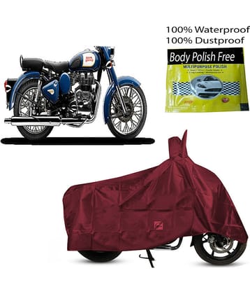 EGAL Bike Body Cover for Royal Enfield Royal Enfield Bullet 350 ( Pack of 1 ) , Maroon
