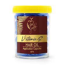 Just Peachy Advanced Care Vitamin-E And Aloevera Hair Oil Application Capsule 60 Capsules Blue
