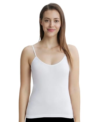 Jockey Women's Modal Spaghetti Top 1487_White_S Jockey Women's Modal Spaghetti Top 1487_White_S - White / S