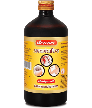 Baidyanath Ashwagandharishta to handle Physical Mental & Emotional Stress & Anxiety 450ml (Pack of 1)