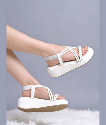 Stylestry White Women's Sandal Heels