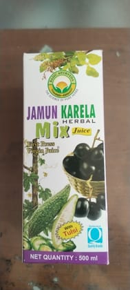 Jamun karela Herbal Mix First press Virgin juice With Tulsi 