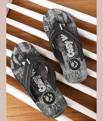 Cozy Wear - Grey Men's Thong Flip Flop
