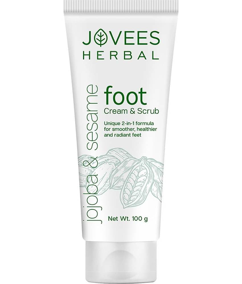 Jovees Herbal Foot Care Cream & scrub For Cracked Heals For Women & Men 100g (Pack of 1)