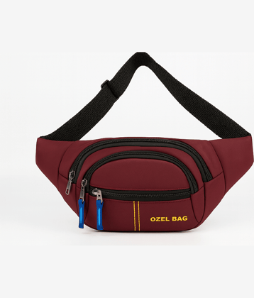 Ozel Bag Maroon Printed Messenger Bag