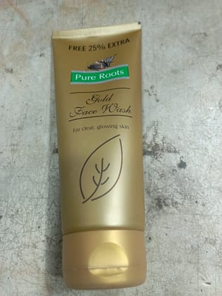 Free 25% extra Pure roots Gold Face wash For clear, glowing skin 