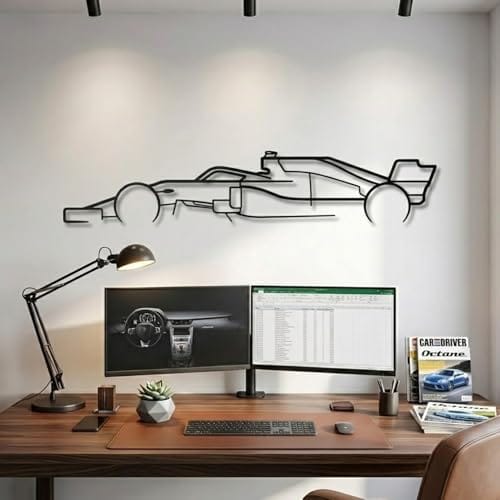 Metal | Easy to Hang | Car lover Gift | Classic Silhouette Metal Wall Decor