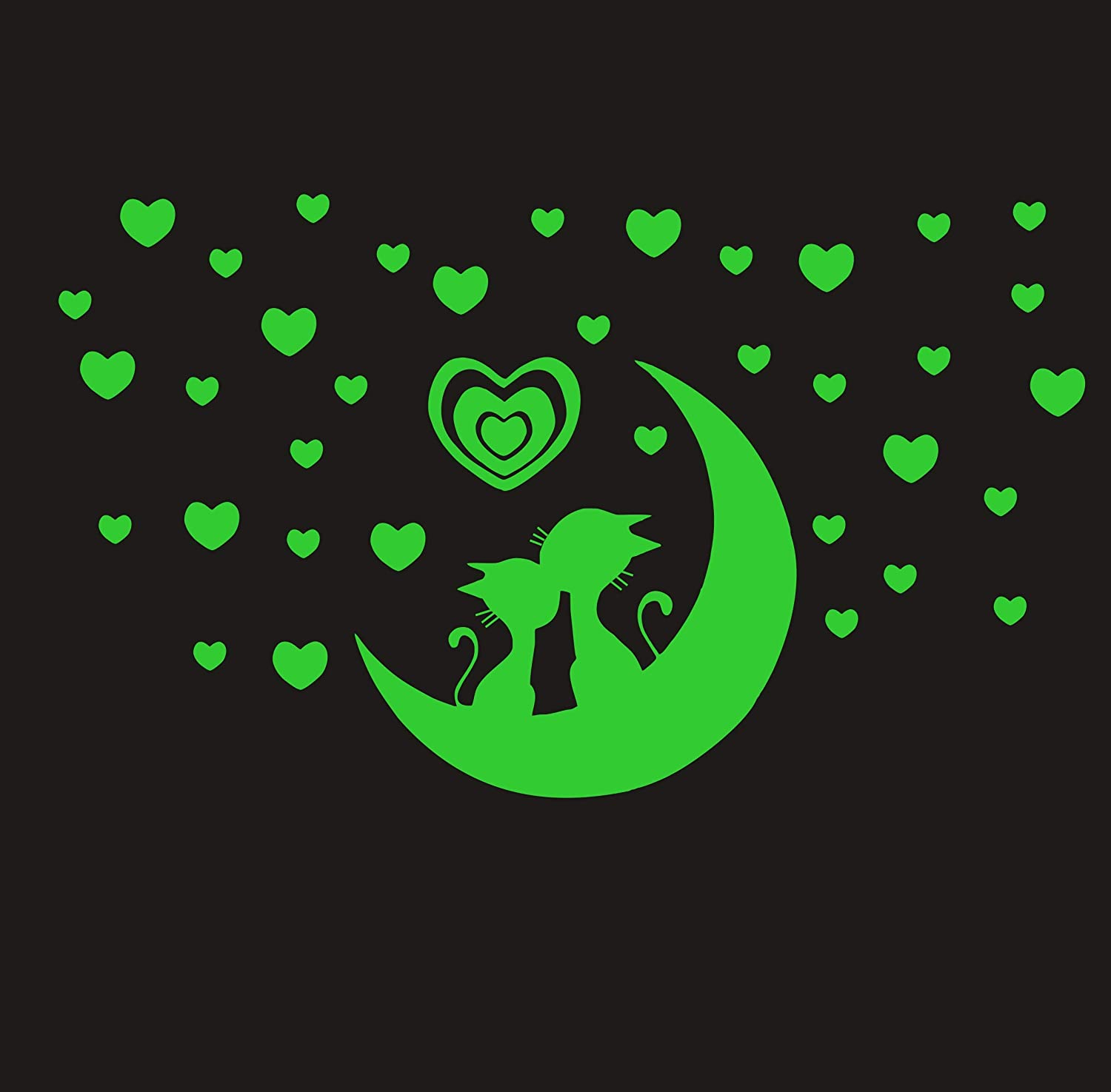 DreamKraft Glow in The Dark Decorative Radium Sticker (Green, 20 cm X 25 cm)